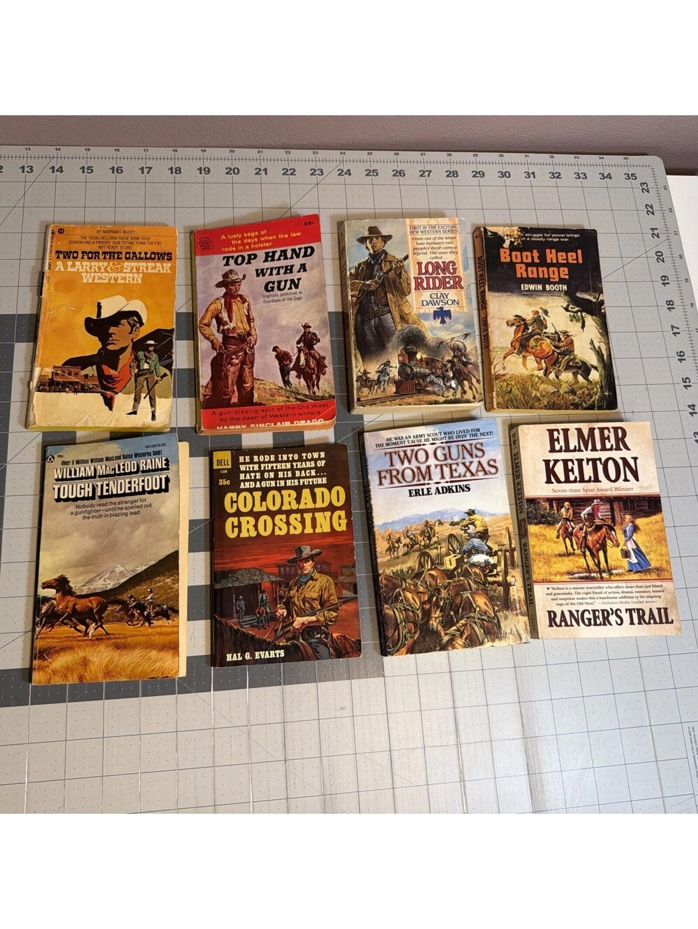 Lot of 8 Western Paperbacks Random Mix of Authors